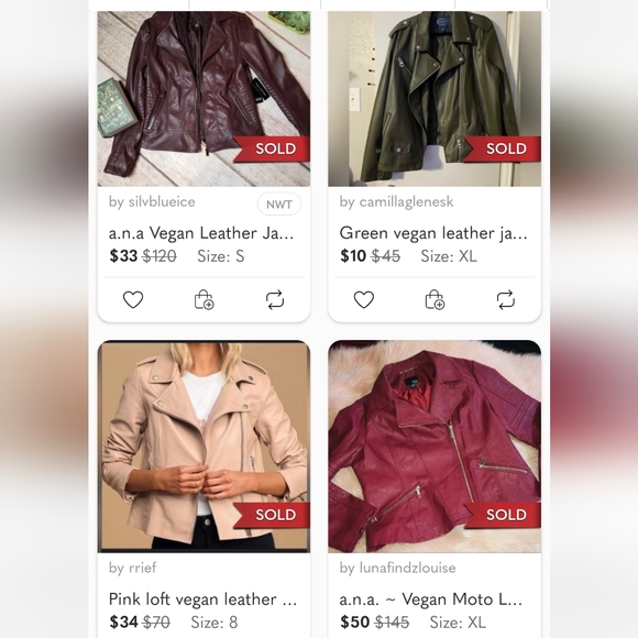 NWT A.N.A vegan LEATHER blazer jacket - Picture 9 of 9